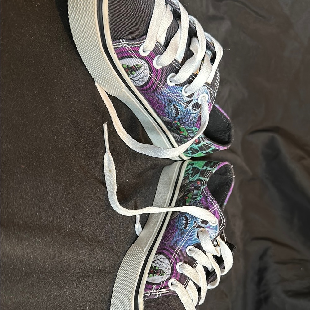 Kids Monster Truck Graphic Sneakers - Black, Purple, Green